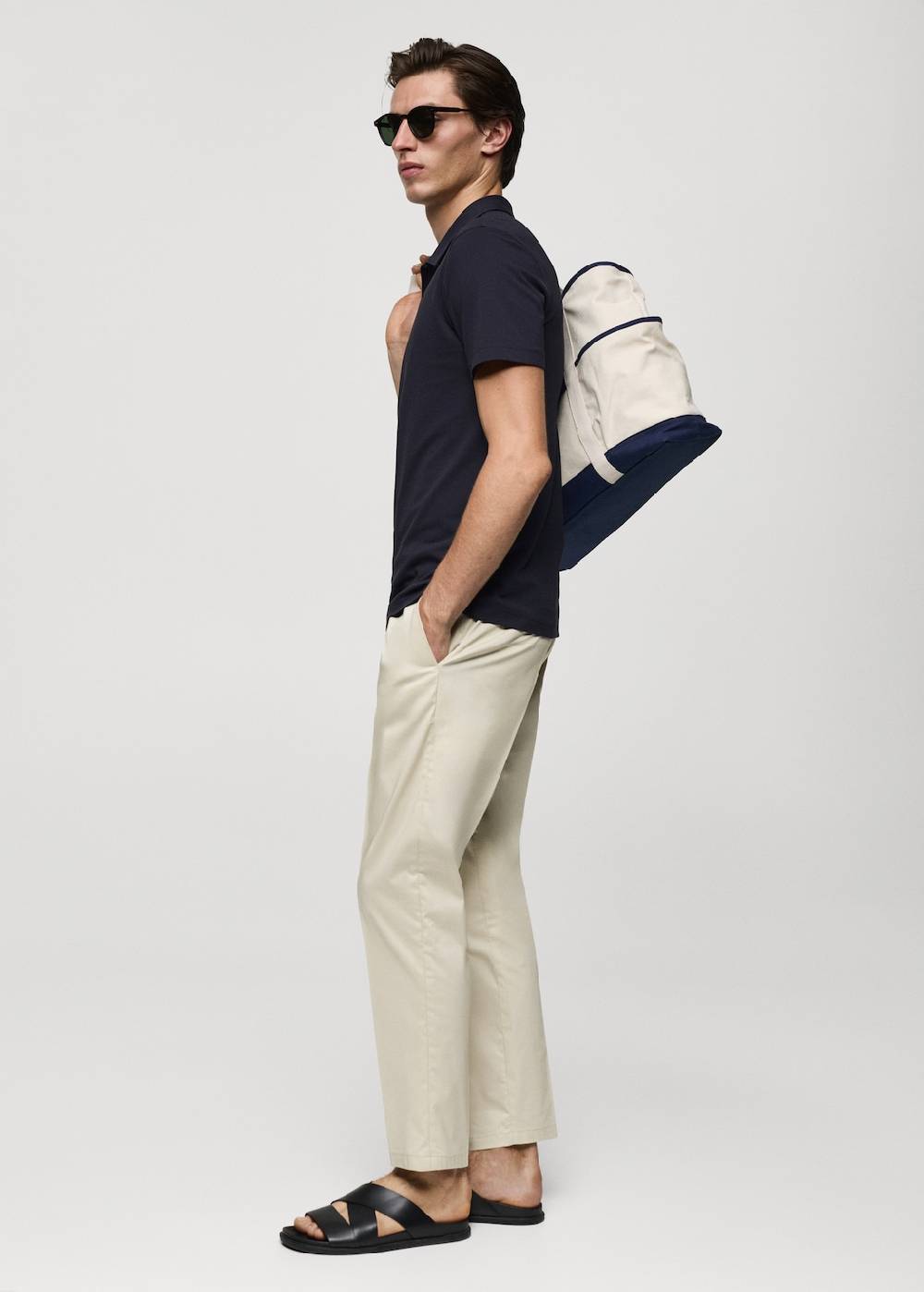 Mango Strukturiertes Slim-Fit-Poloshirt aus Baumwoll-Piqué Zeitbegrenzte Promotion