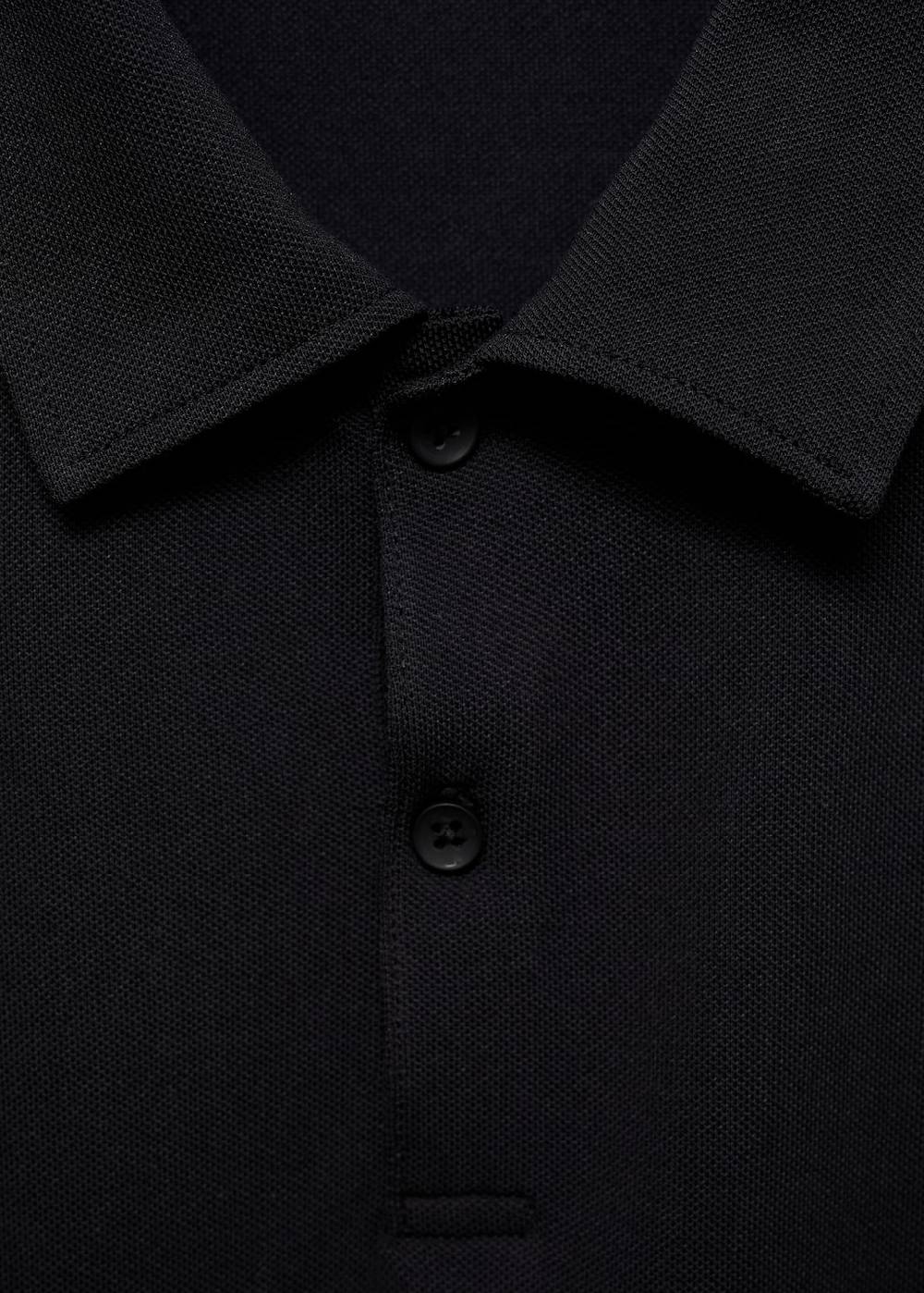 Mango Strukturiertes Slim-Fit-Poloshirt aus Baumwoll-Piqué Zeitbegrenzte Promotion