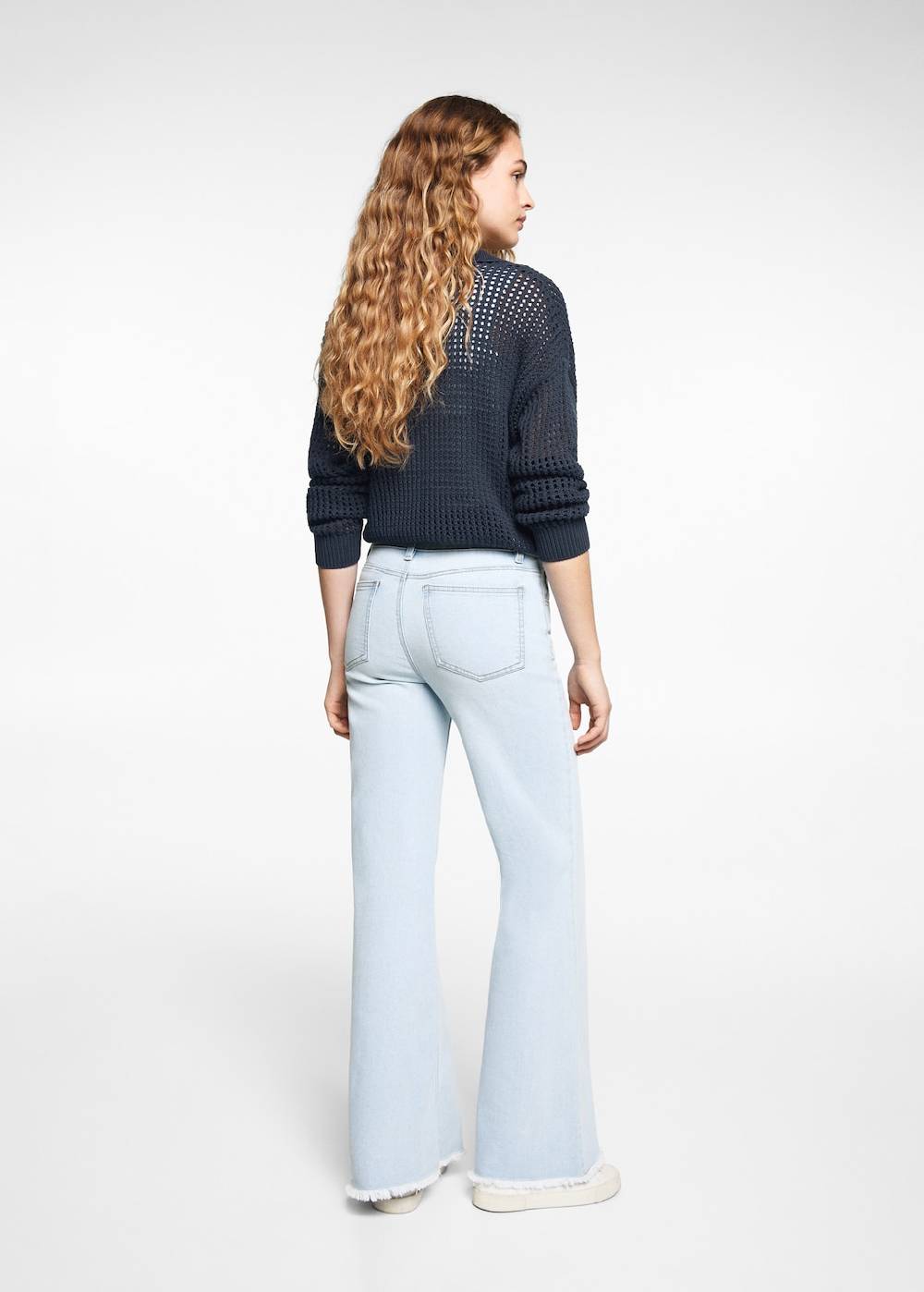 Mango Wideleg-Jeans mit mittlerer Bundhöhe Nur für heute