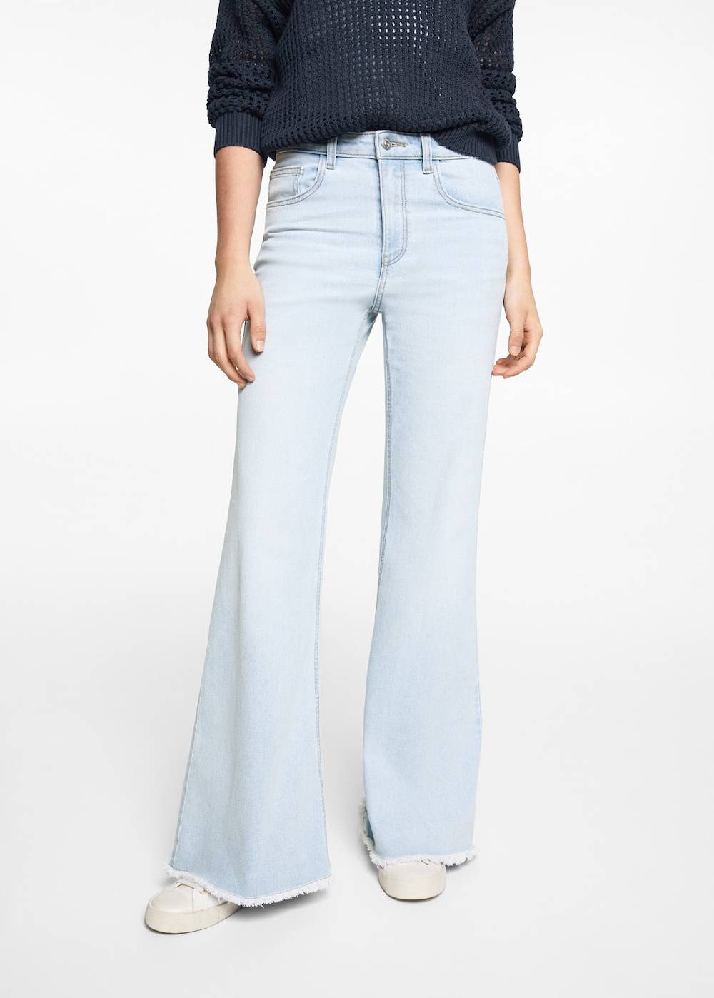 Mango Wideleg-Jeans mit mittlerer Bundhöhe Nur für heute