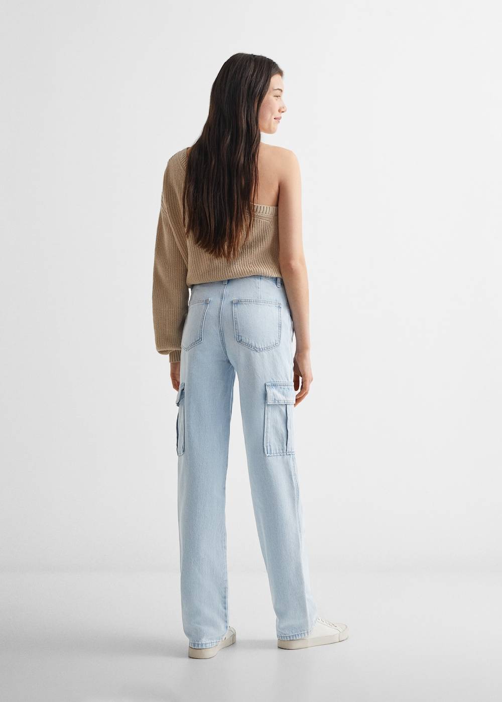 Mango Gerade Jeans im Cargo-Stil Nur noch ein Tag übrig