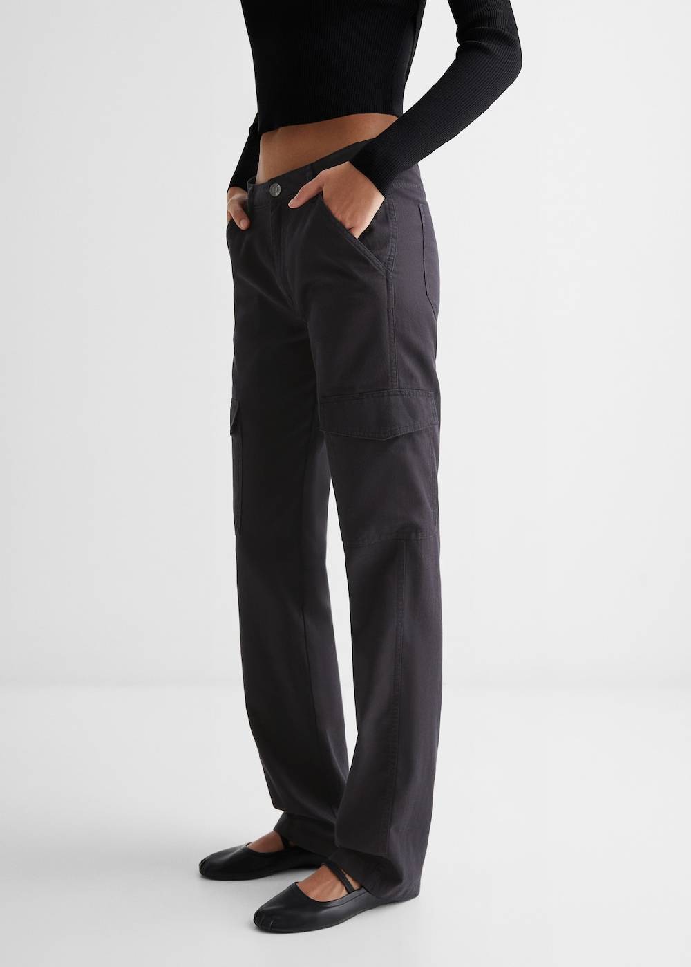 Mango Gerade Cargo-Hose Super Rabatt