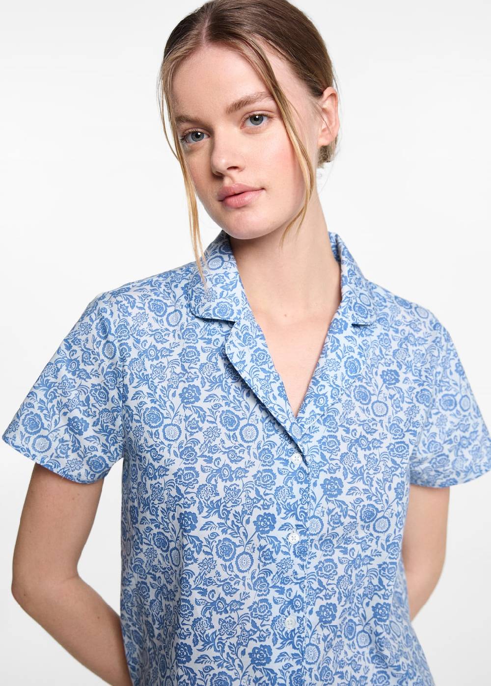 Mango Kurzer Print-Pyjama Riesige Rabatte