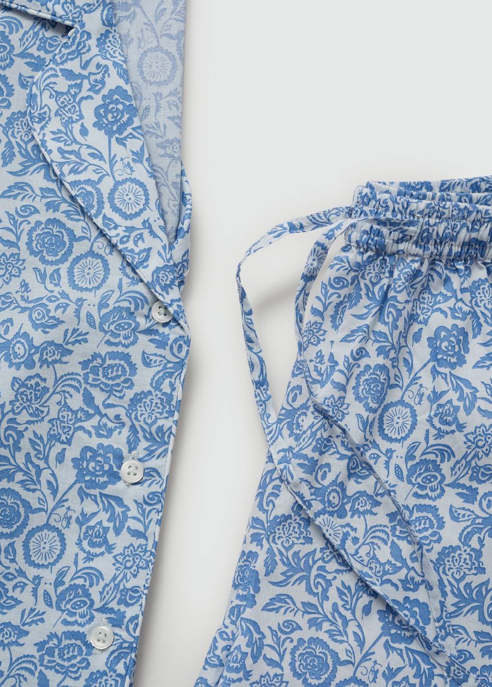 Mango Kurzer Print-Pyjama Riesige Rabatte