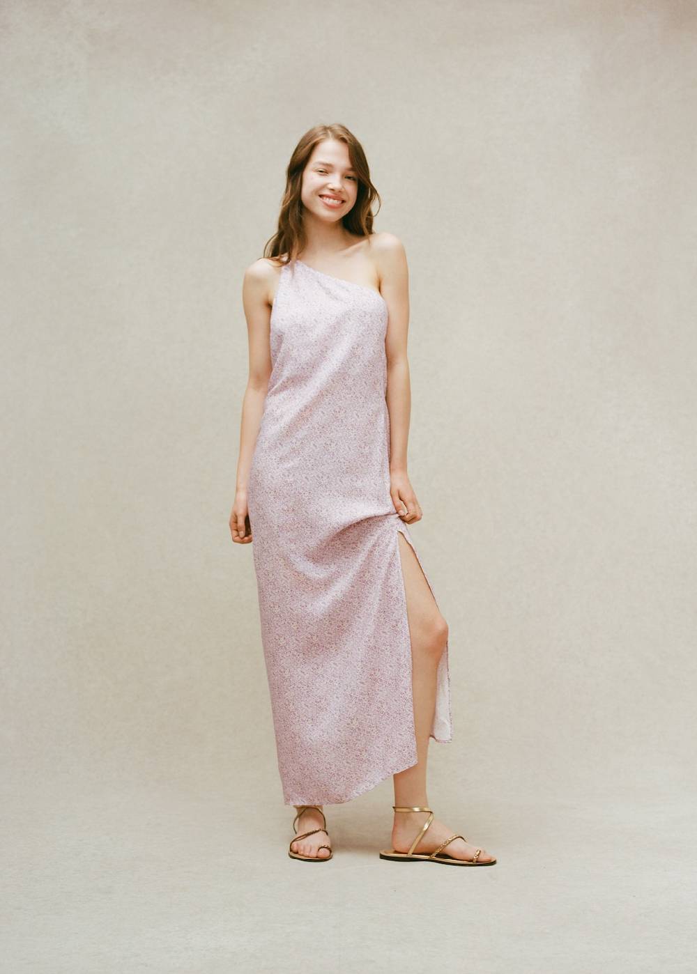 Mango Asymmetrisches Printkleid Fabrikladen
