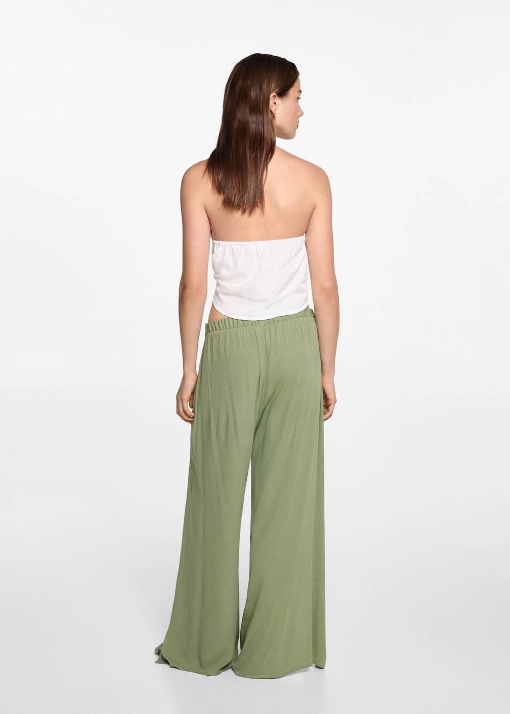 Mango Palazzo-Hose mit Schlitzen Im Verkauf