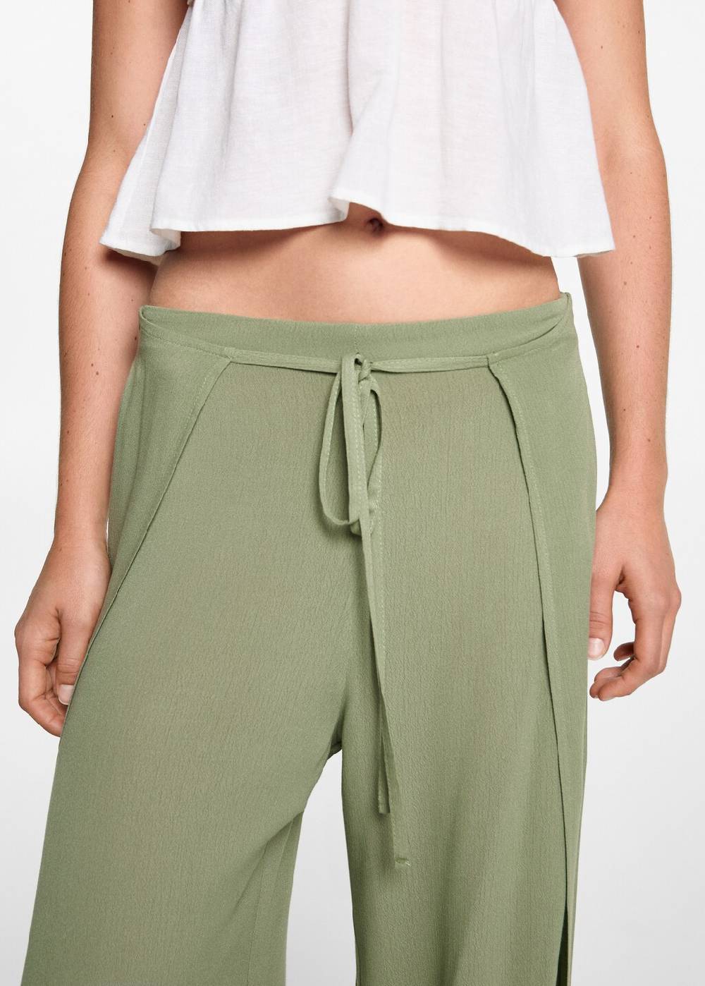 Mango Palazzo-Hose mit Schlitzen Im Verkauf
