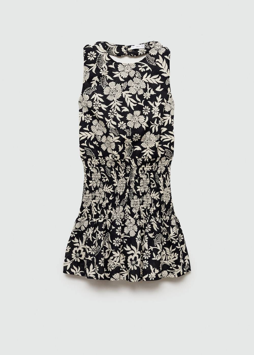 Mango Florales Kleid mit Raffdetails 50% Rabatt für begrenzte Zeit