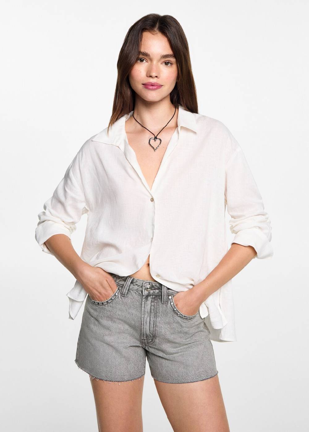 Mango Perlenbestickte Shorts Angebote