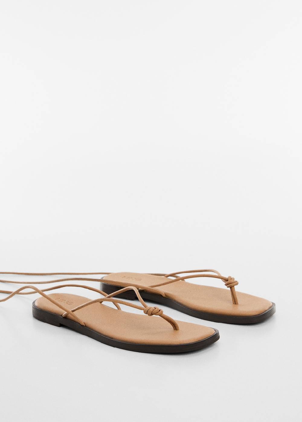 Mango Leder-Riemensandale