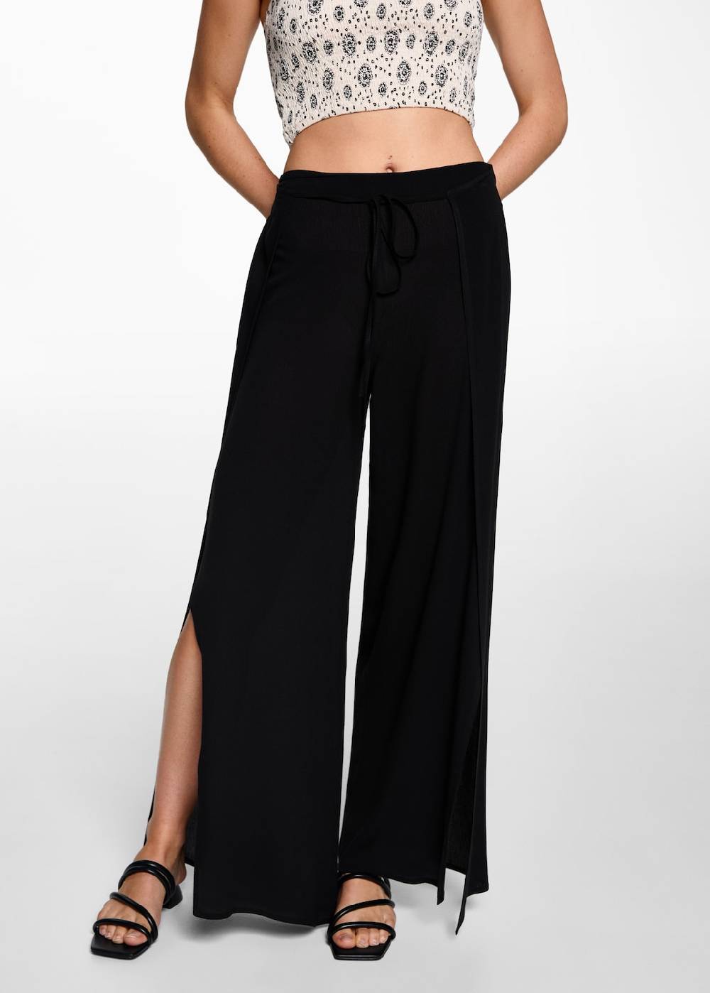 Mango Palazzo-Hose mit Schlitzen