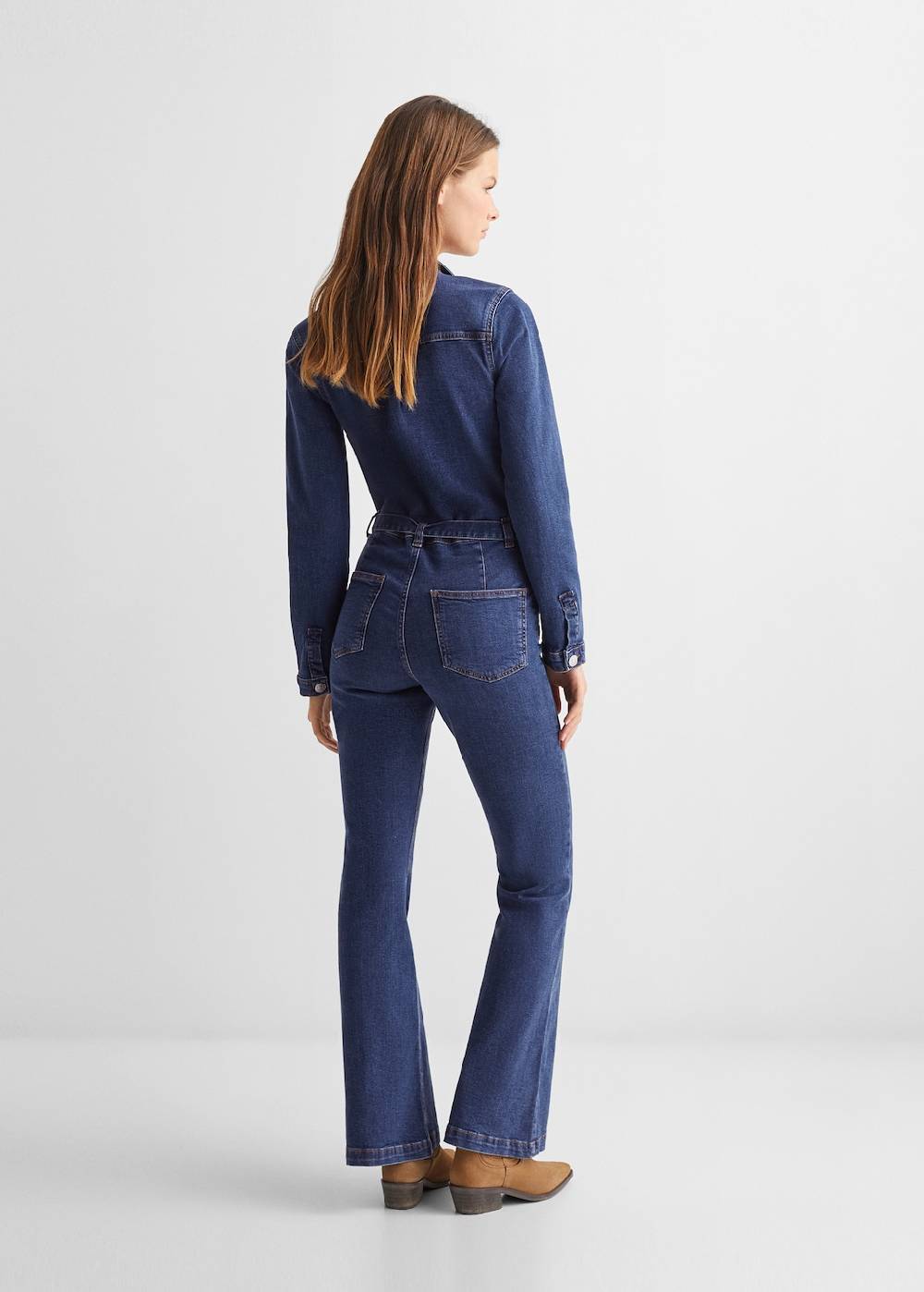 Mango Jeans-Jumpsuit mit Knöpfen Großer Ausverkauf