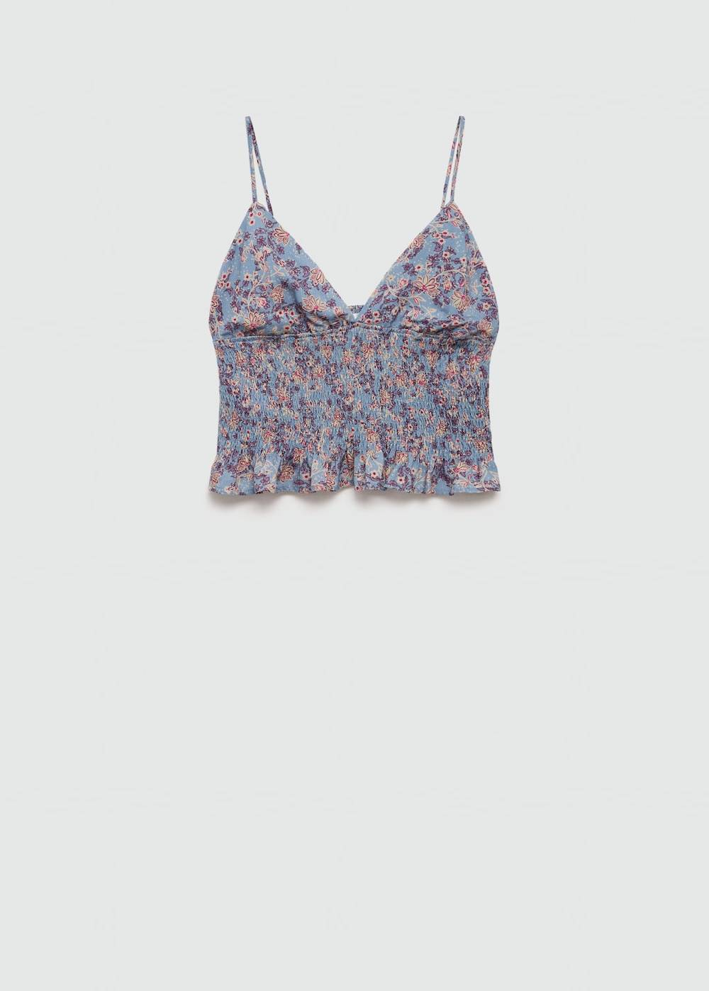 Mango Top mit Blumenmuster Online Shopping