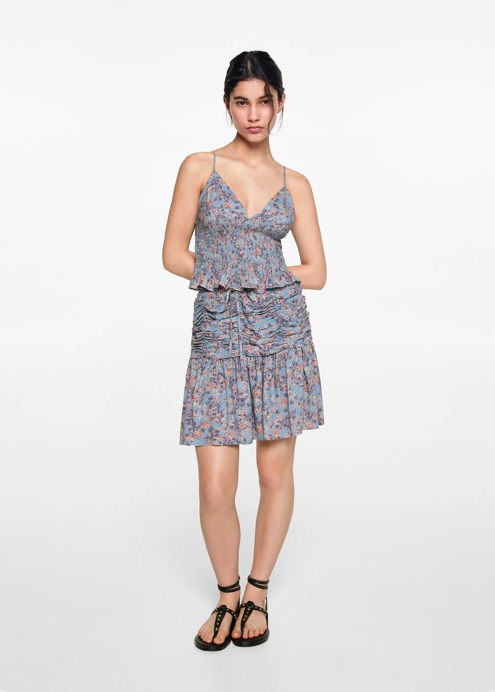 Mango Top mit Blumenmuster Online Shopping
