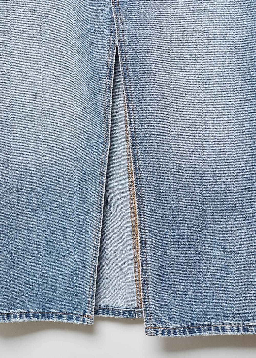 Mango Jeansrock mit Schlitz Saisonschlussverkauf