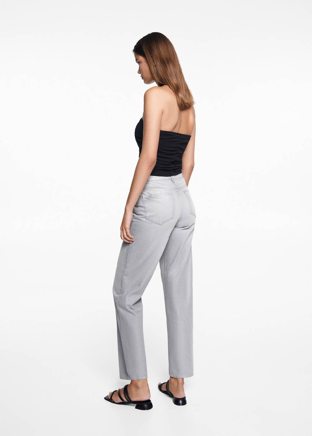 Mango Regular Fit-Jeans in Metall-Optik Muttertagsangebot