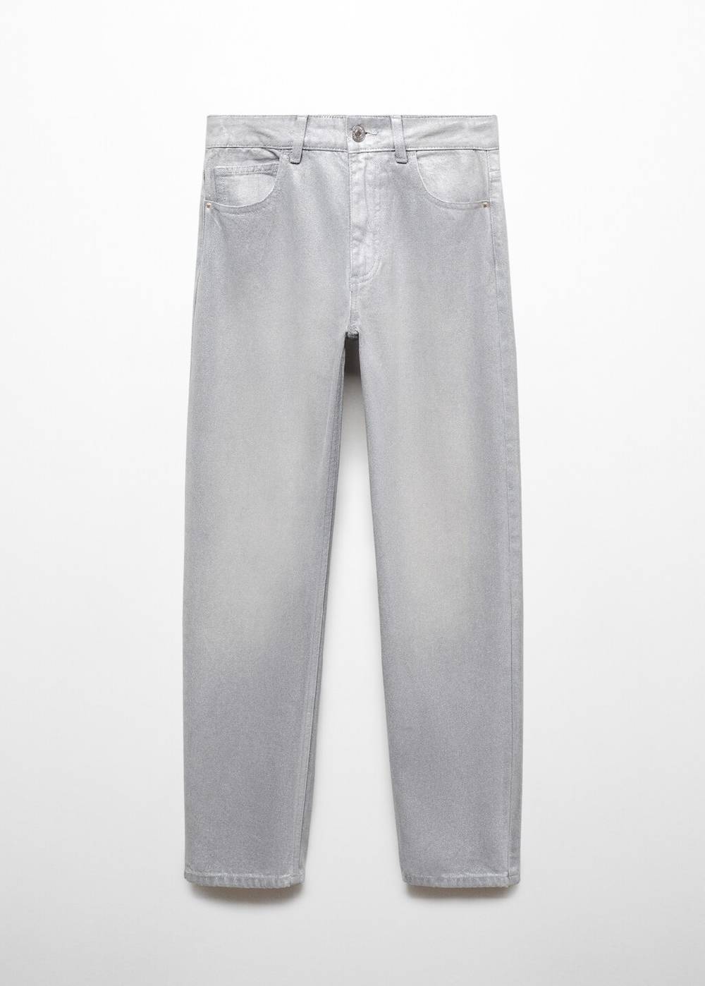 Mango Regular Fit-Jeans in Metall-Optik Muttertagsangebot