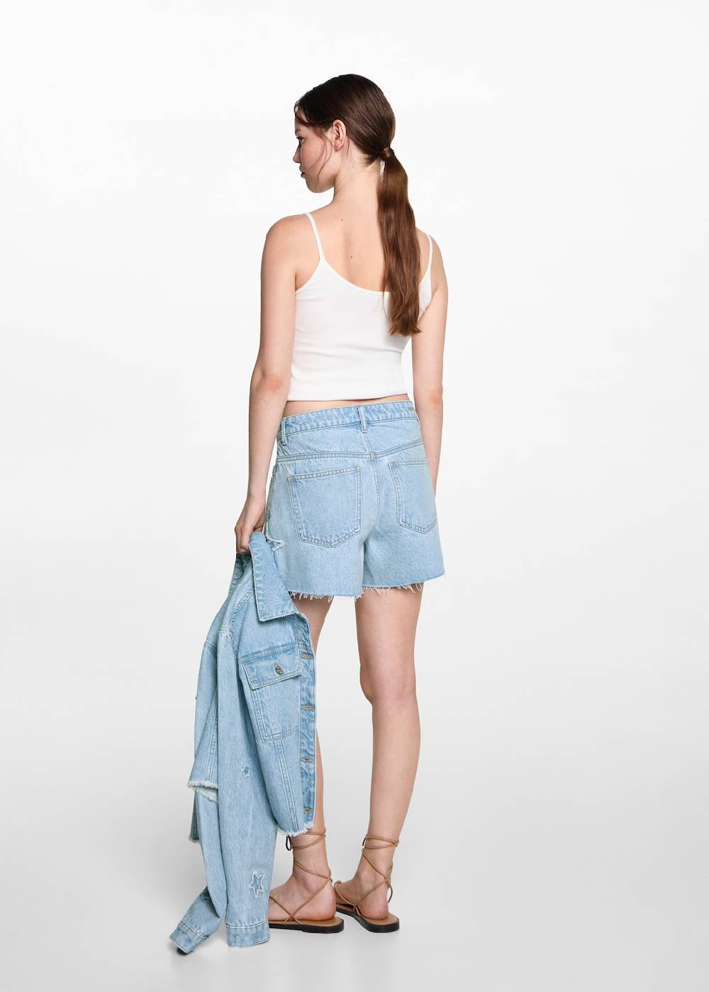 Mango Jeansshort mit Sternmotiv Vatertagsangebot