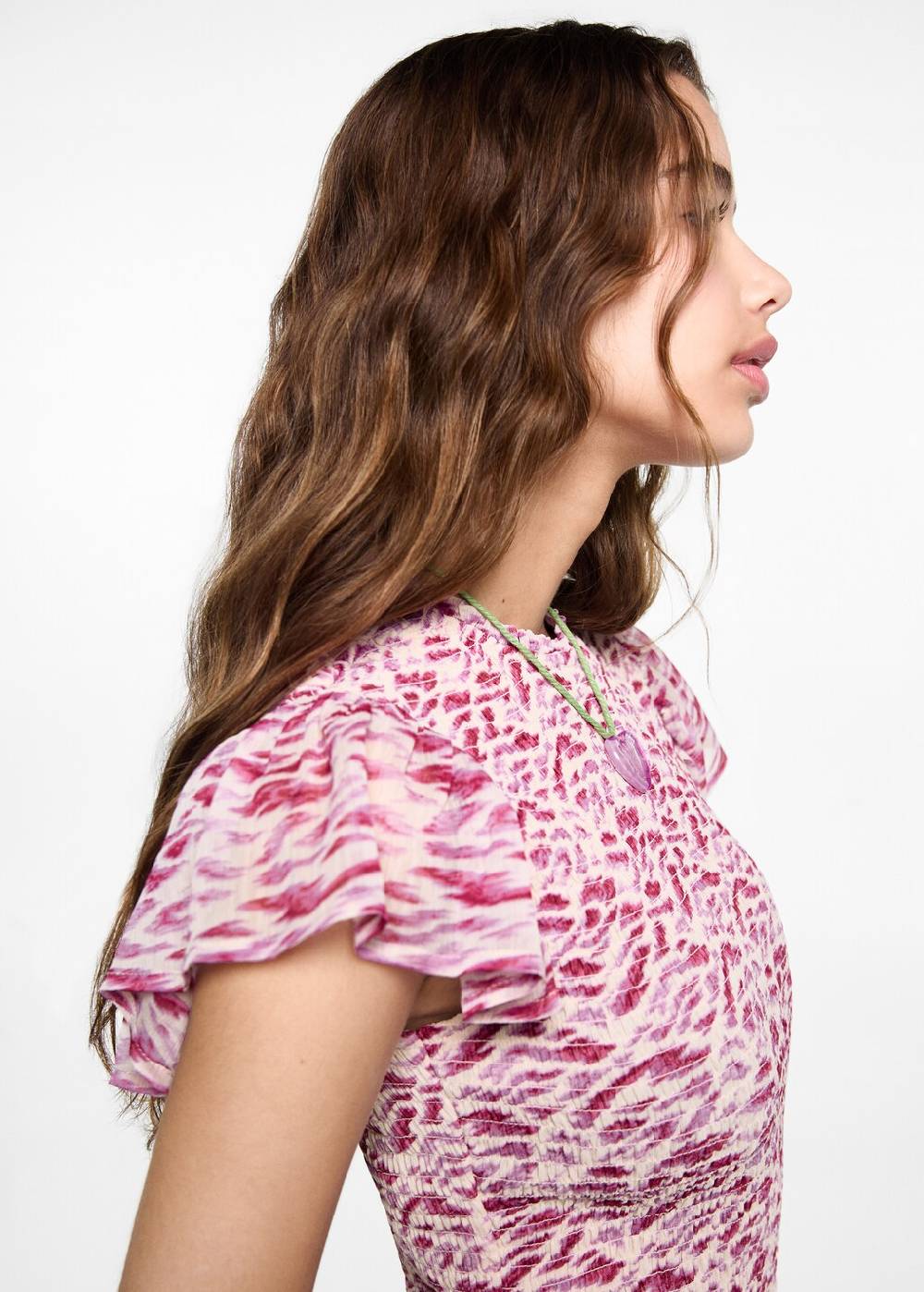 Mango Kleid mit Animal-Print Lagerräumung