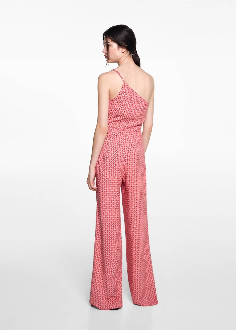 Mango Asymmetrischer Print-Jumpsuit Heißer Verkauf
