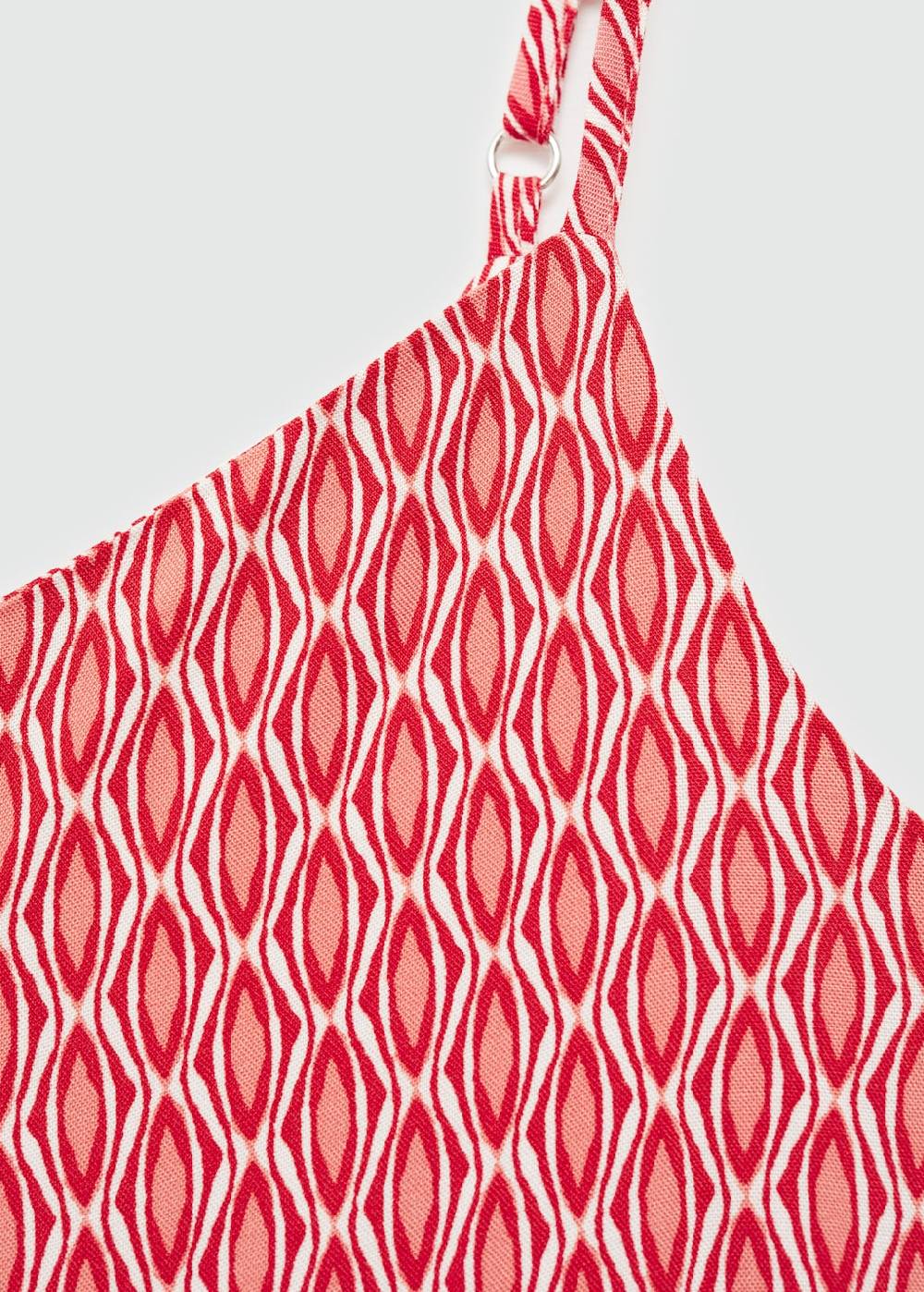 Mango Asymmetrischer Print-Jumpsuit Heißer Verkauf