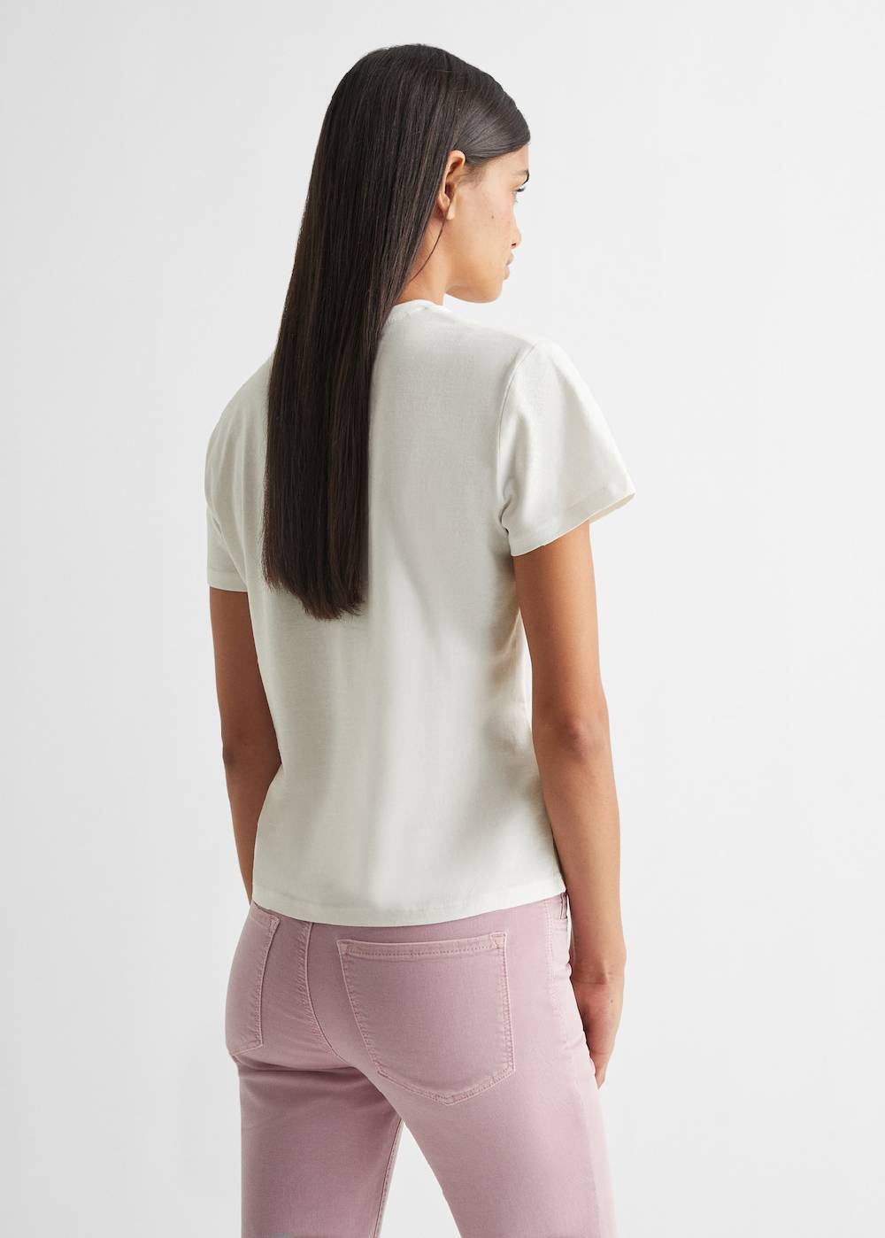 Mango T-Shirt mit Textaufdruck Neueste Mode