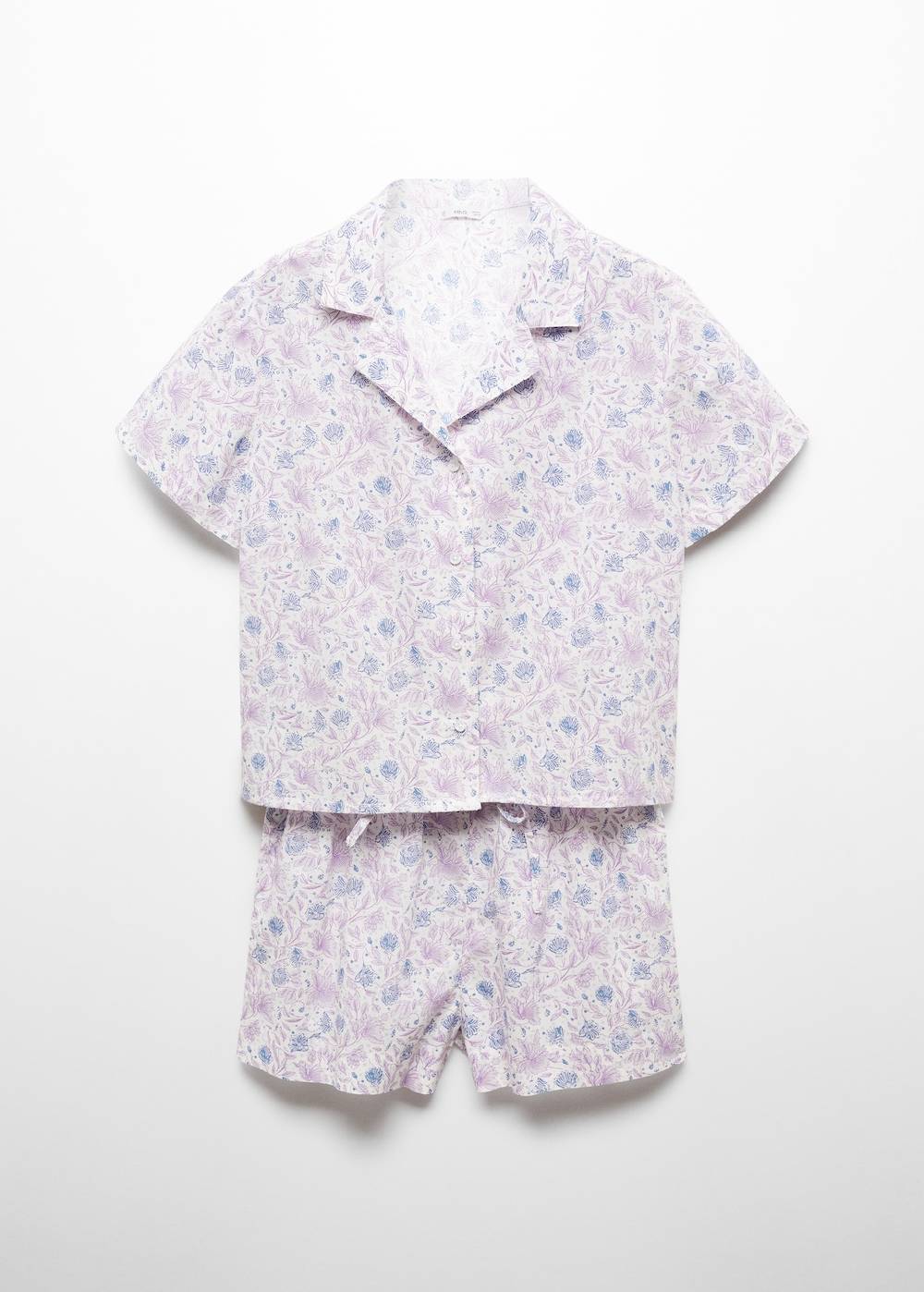 Mango Kurzer Print-Pyjama Große Rabatte