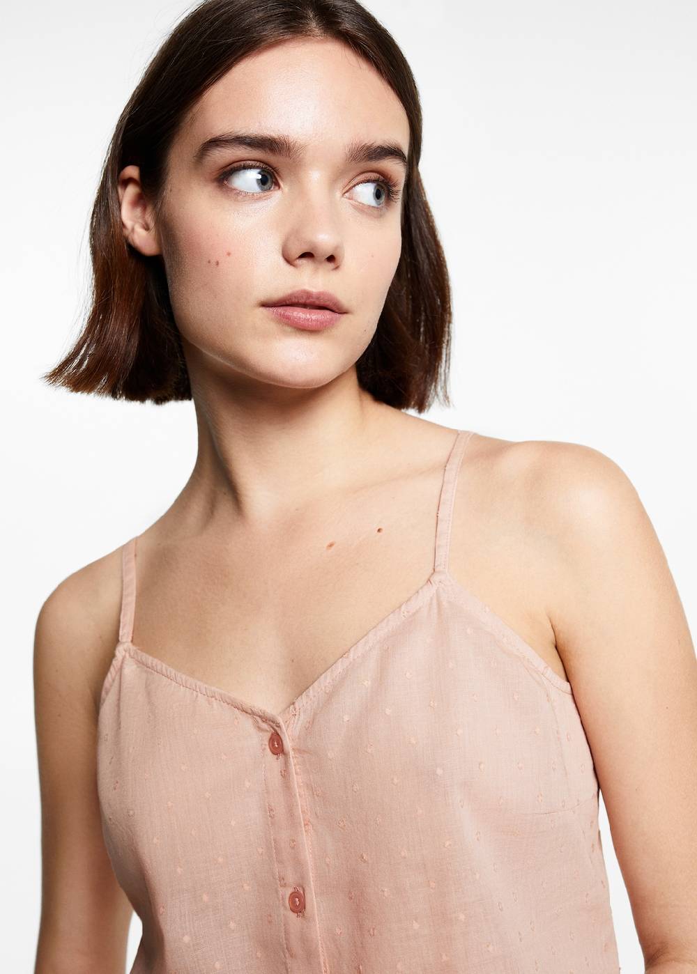 Mango Kurzer Pyjama mit Polka Dots Neuheiten
