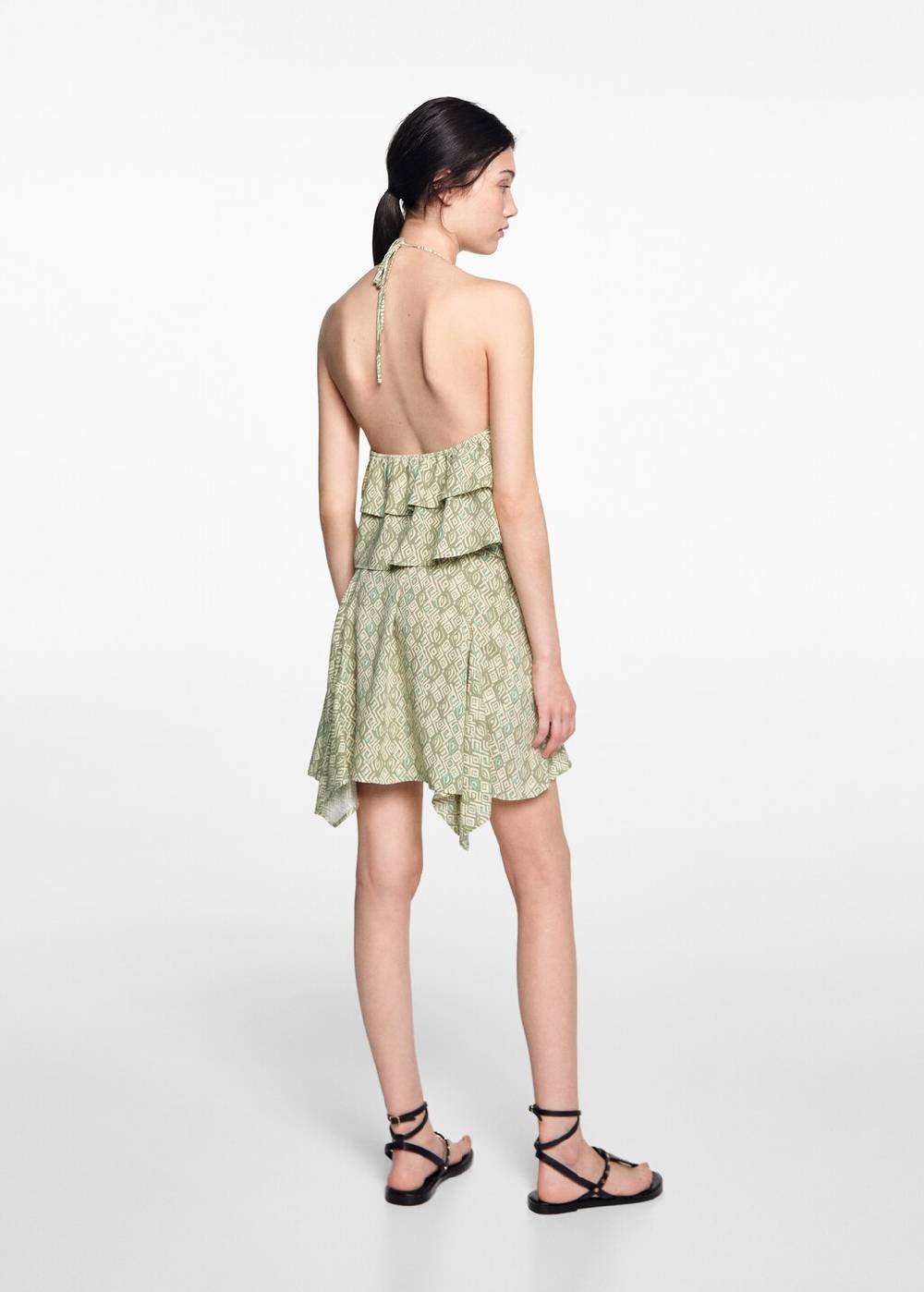 Mango Asymmetrisches Printkleid Letzte 3 Tage