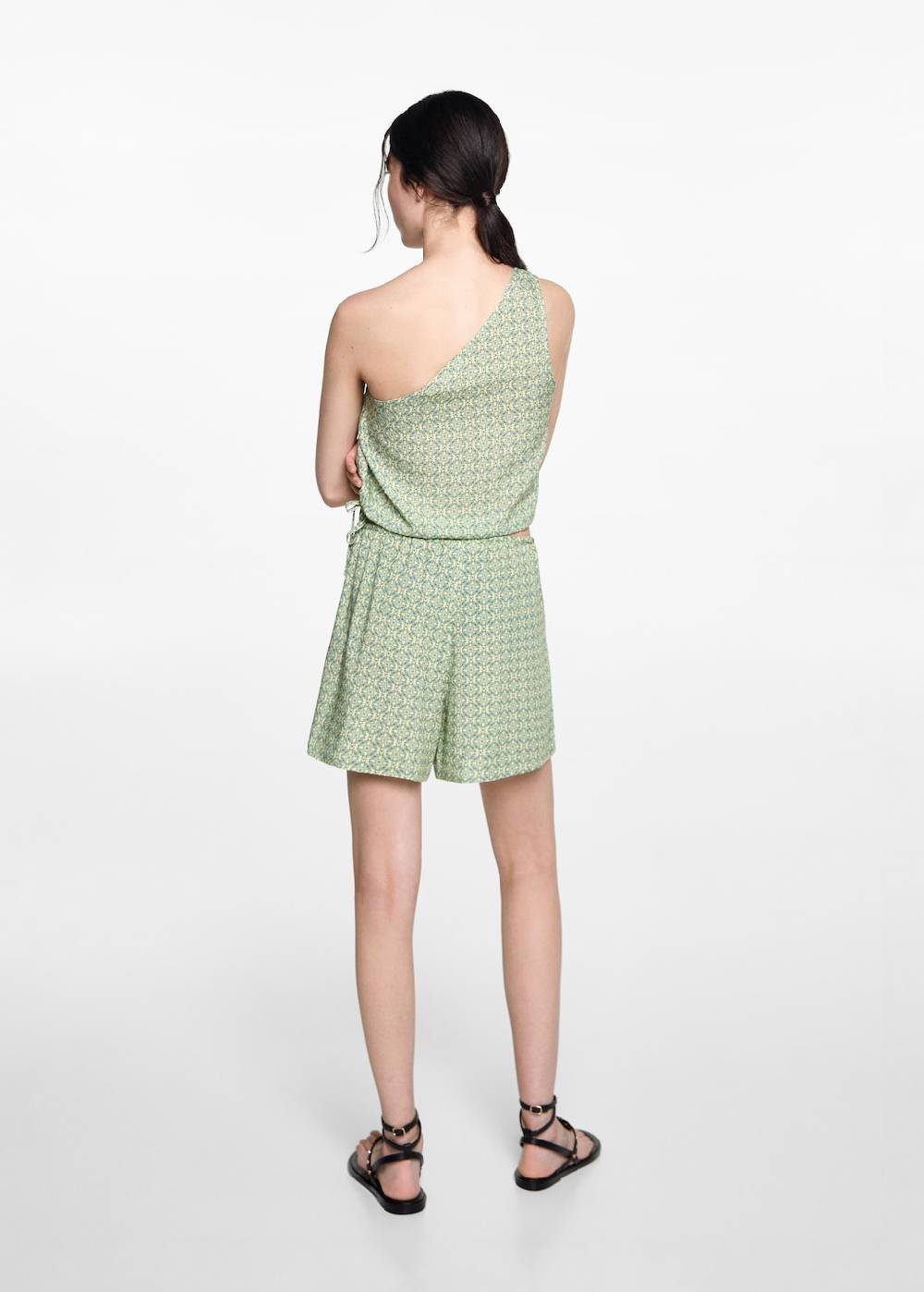 Mango Shorts mit geometrischem Print Letzte 2 Tage
