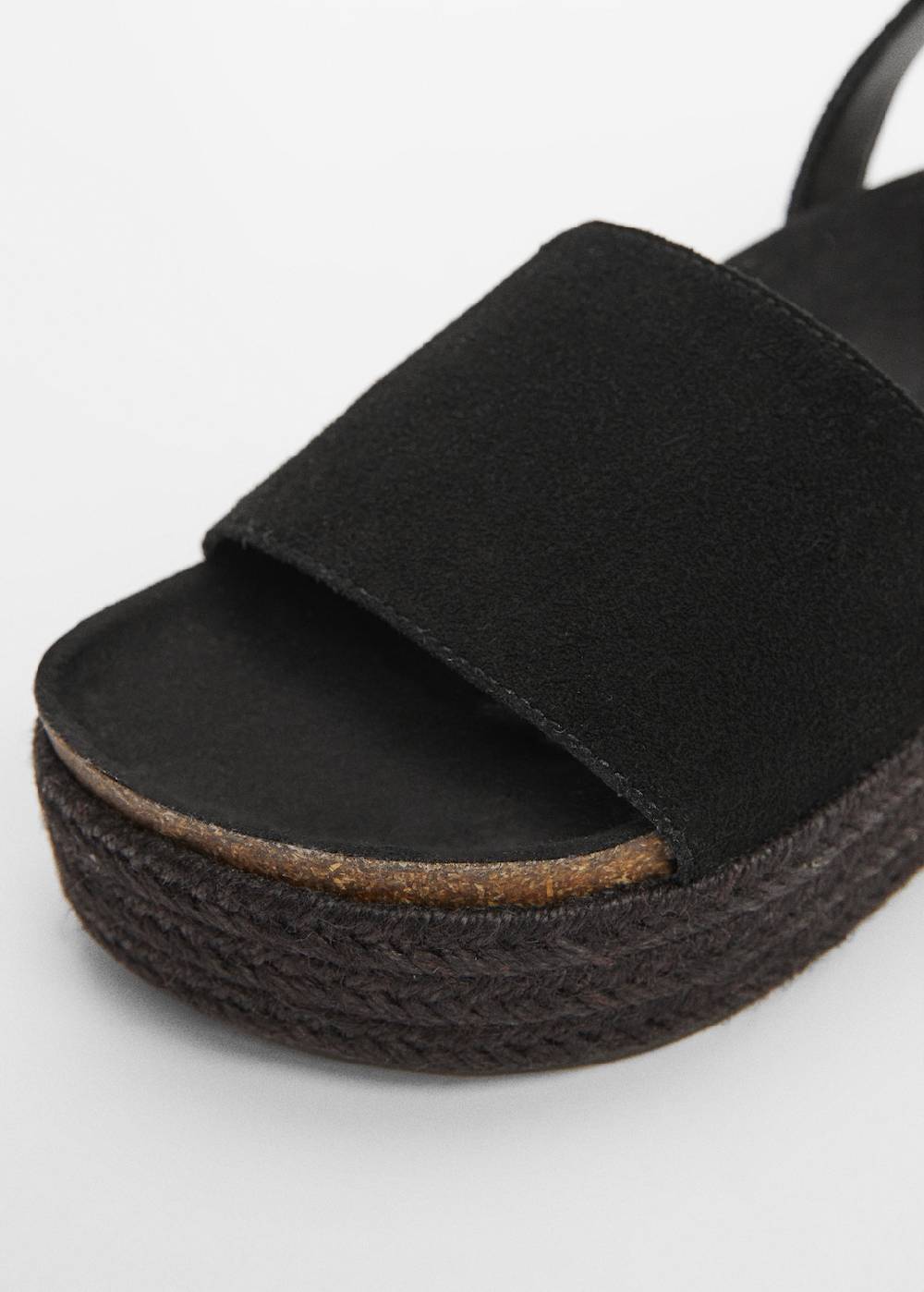 Mango Leder-Plateausandale 50% Rabatt mit kostenlosem Versand