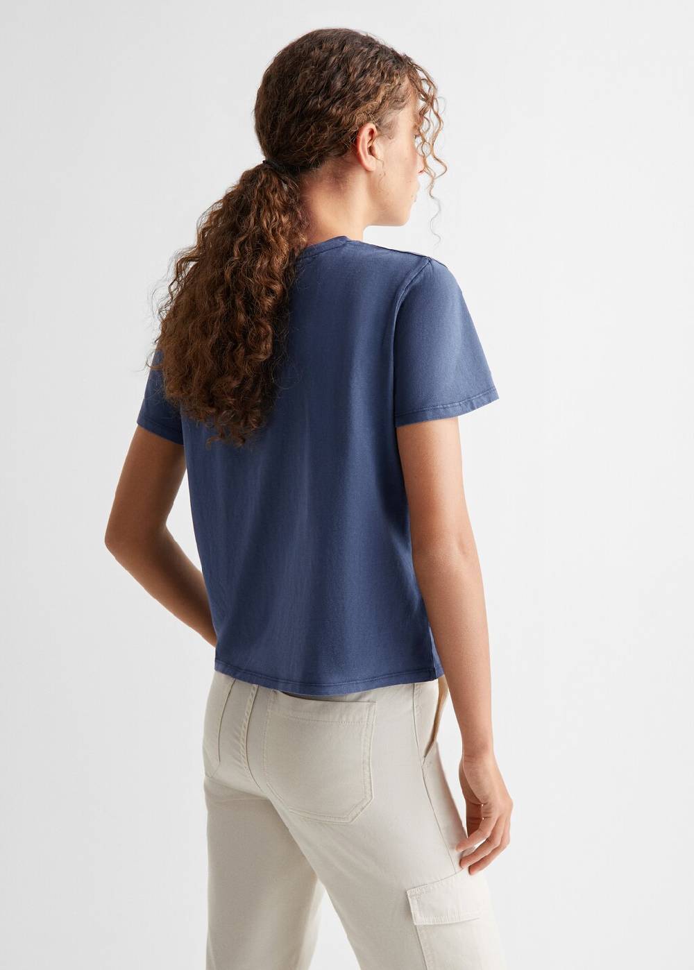 Mango T-Shirt mit Textaufdruck Clearance-Verkauf