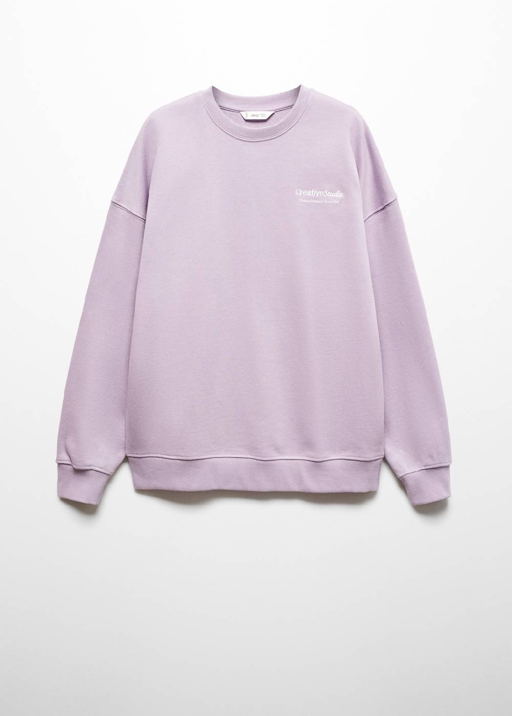 Mango Baumwoll-Sweatshirt mit Aufschrift Black Friday Preise
