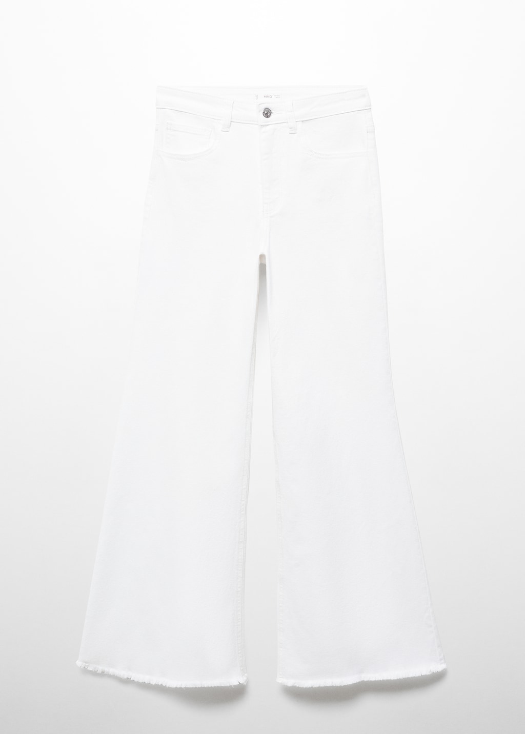 Mango Wideleg-Jeans mit mittlerer Bundhöhe Im Verkauf