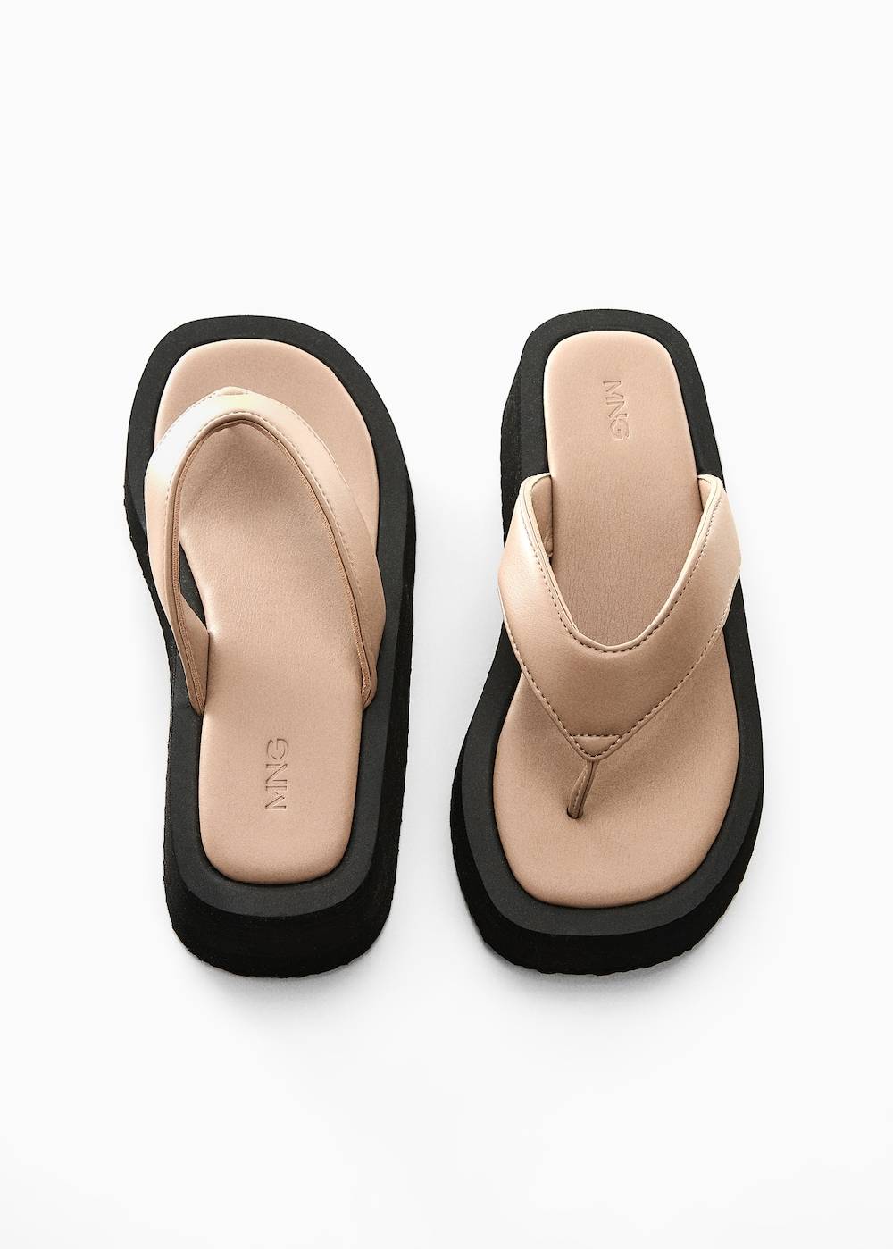 Mango Riemensandalen mit Plateau 50% Rabatt für begrenzte Zeit