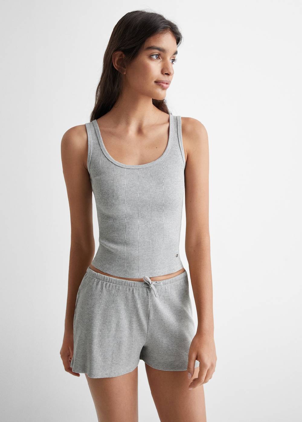 Mango Pack Kurzer Baumwoll-Pyjama Online