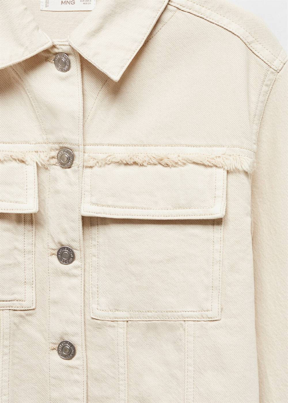 Mango Jeansjacke mit Taschen Auslauf