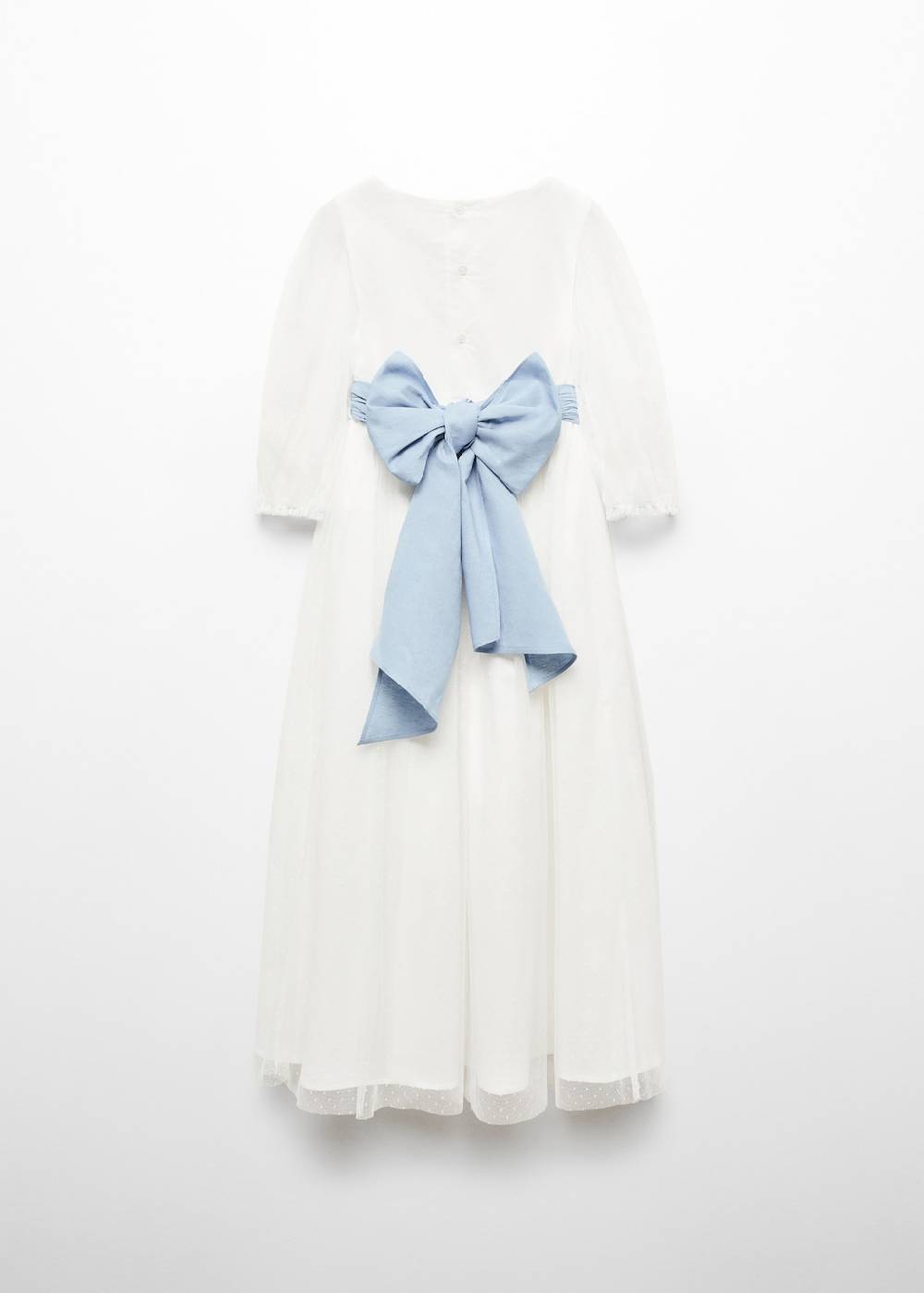 Mango Plumetis-Kleid mit Schleife Hotsell