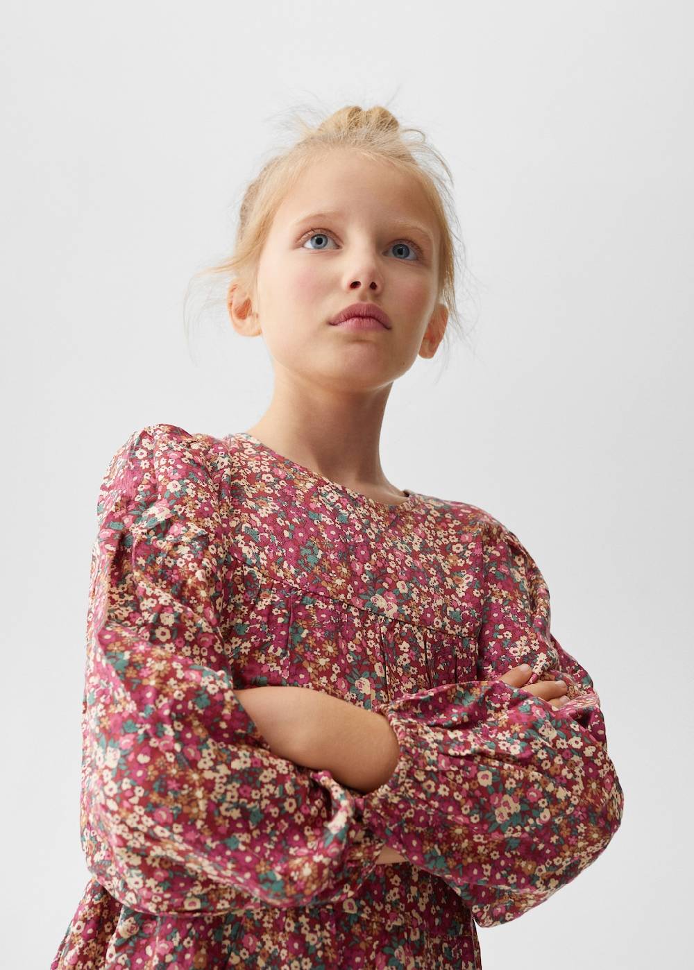 Mango Kleid mit Blumenmuster Schlussverkauf