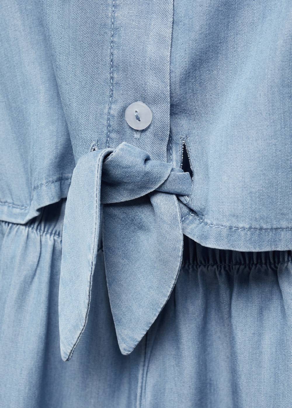 Mango Langer Jeans-Overall Blitzverkäufe