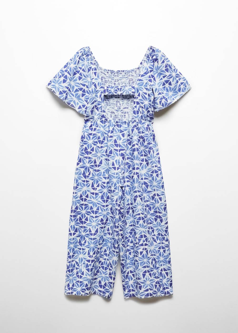 Mango Gemusterter Overall mit Gürtel Kostenloser Versand