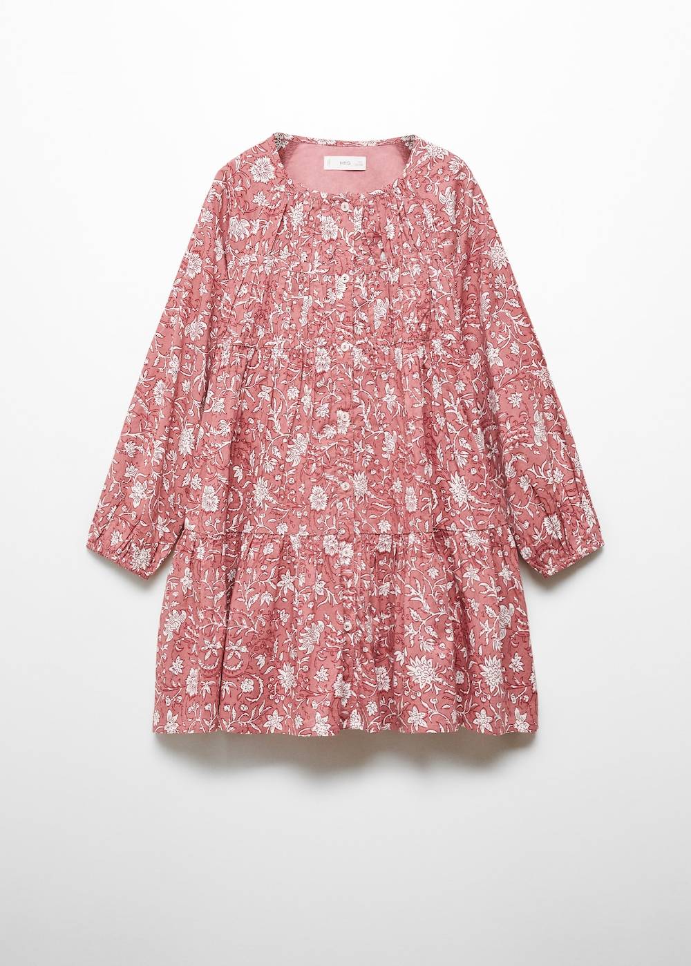 Mango Blumenkleid mit Rüschen Fabrik Onlineshop