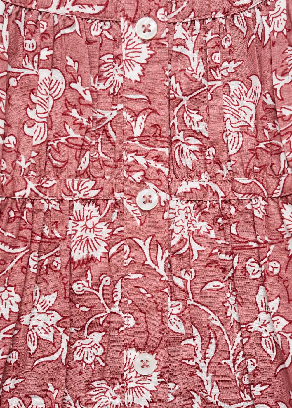 Mango Blumenkleid mit Rüschen Fabrik Onlineshop