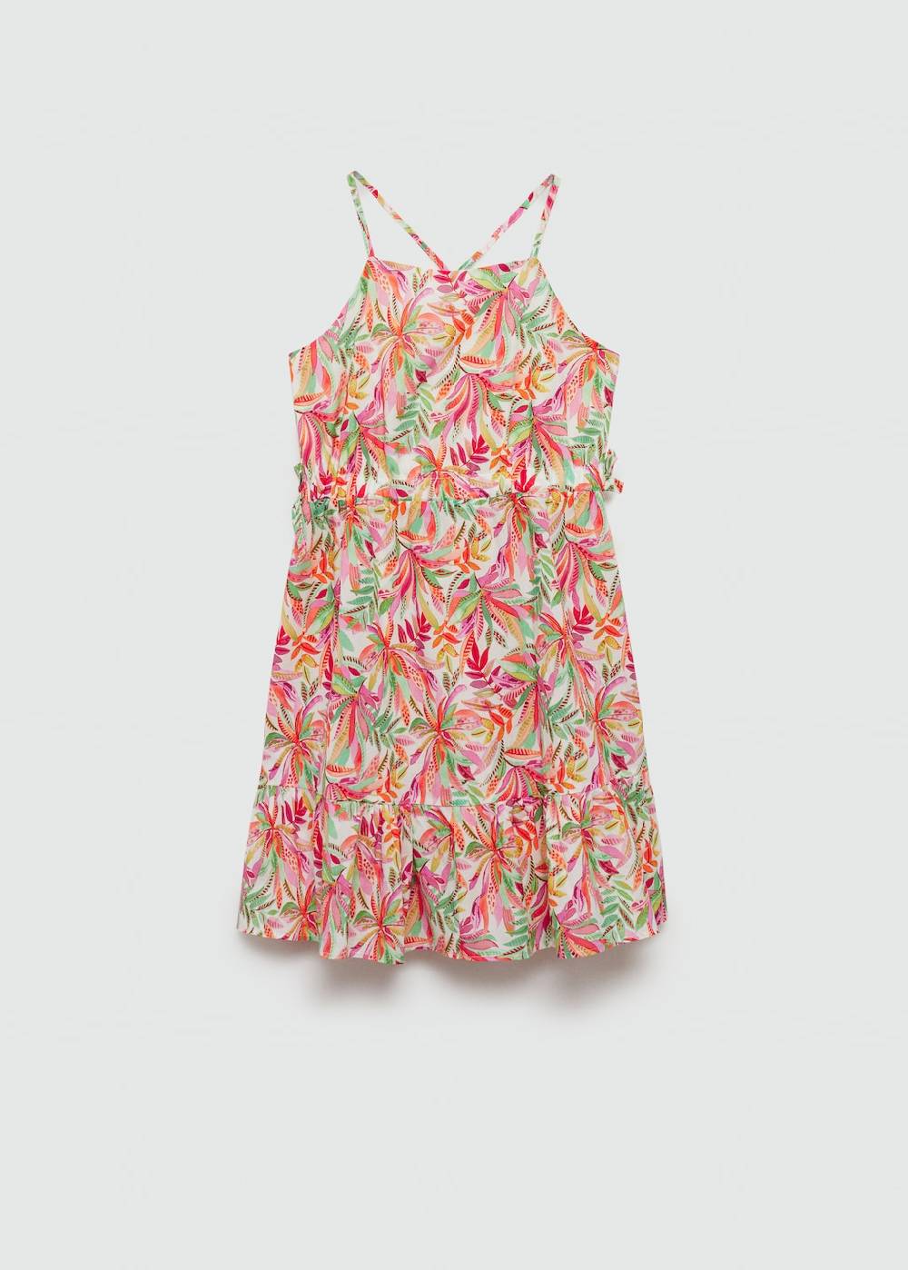 Mango Kleid mit Tropenmuster Versandkostenfrei