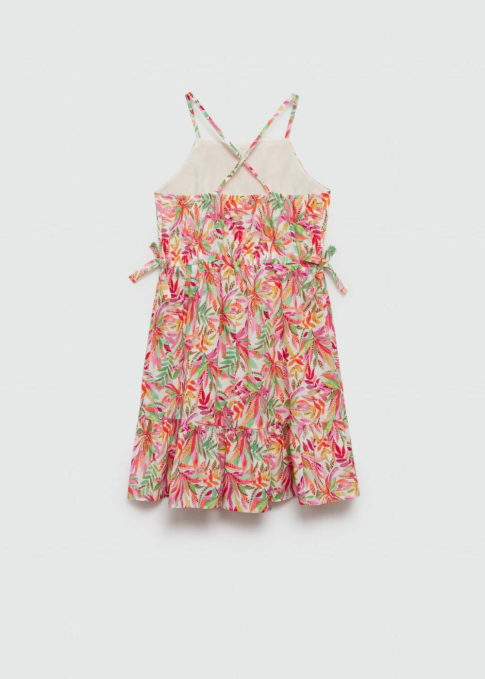 Mango Kleid mit Tropenmuster Versandkostenfrei