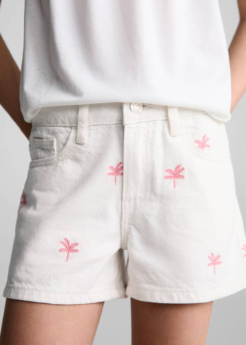 Mango Bestickte Baumwollshorts Exklusivangebot