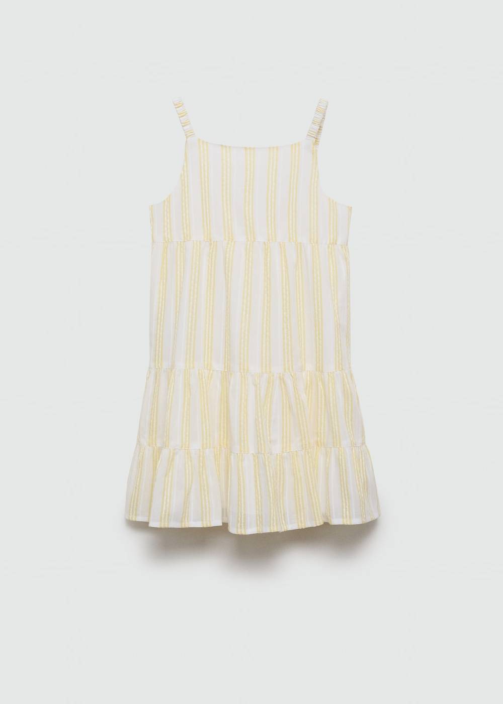Mango Gestreiftes Rüschenkleid Osterangebot