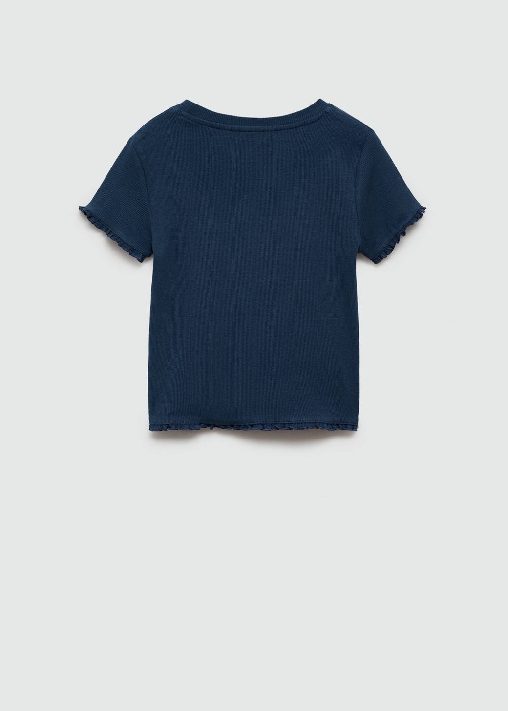Mango Geripptes Kurzarm-T-Shirt Vatertagsangebot