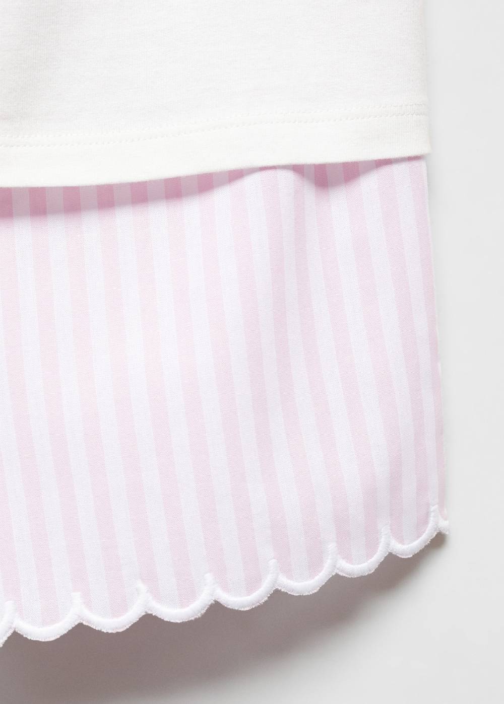 Mango Kurzer Streifen-Pyjama aus Baumwolle Neueste Mode