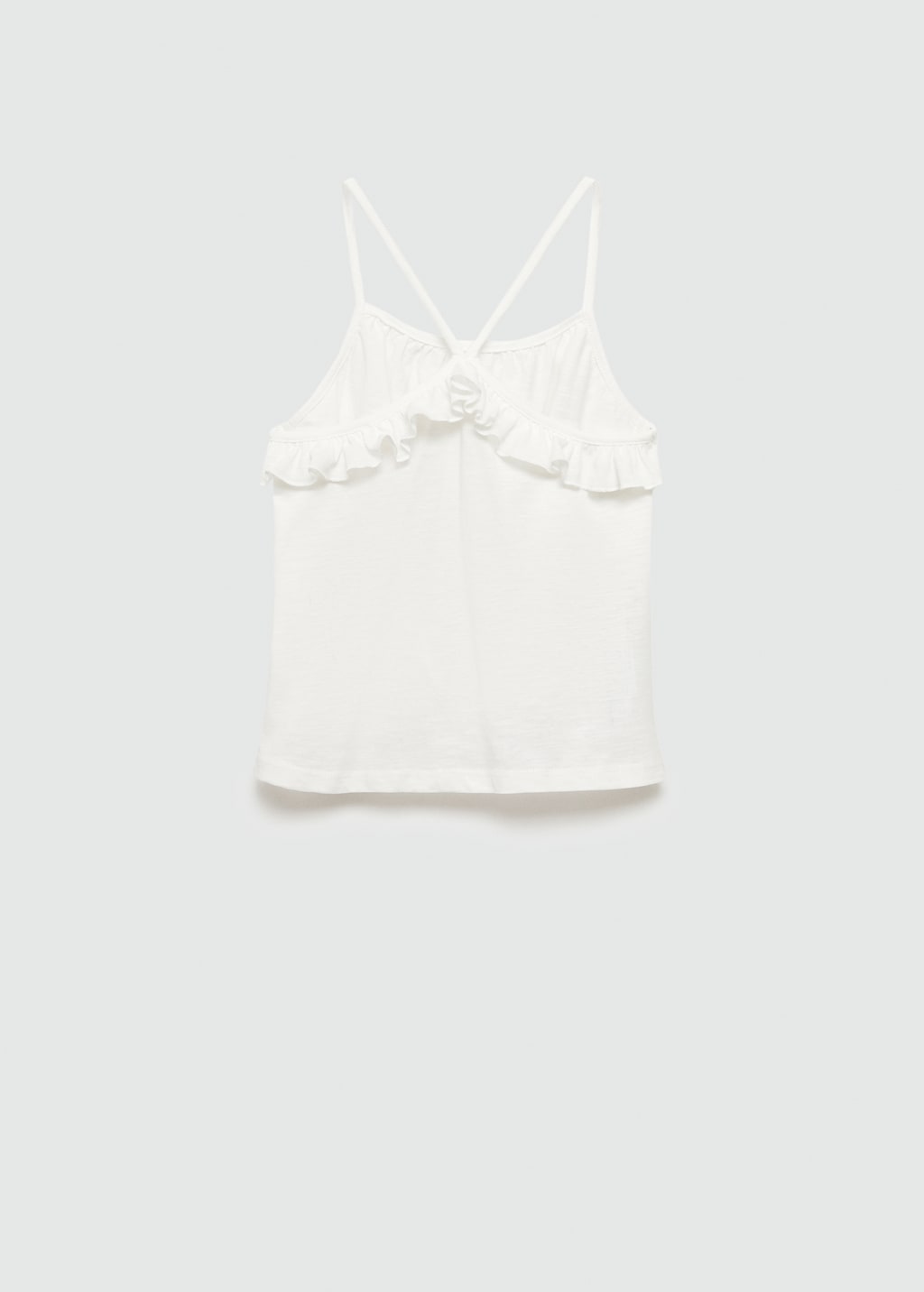 Mango Träger-T-Shirt mit Volant Zeitlich begrenztes Angebot